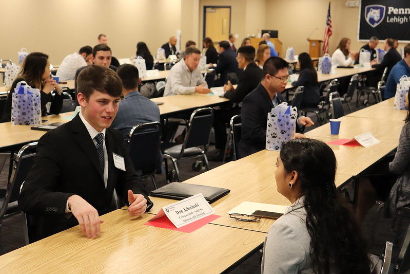 group of students networking