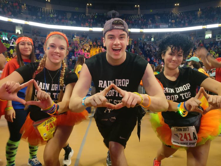 Three THON dancers