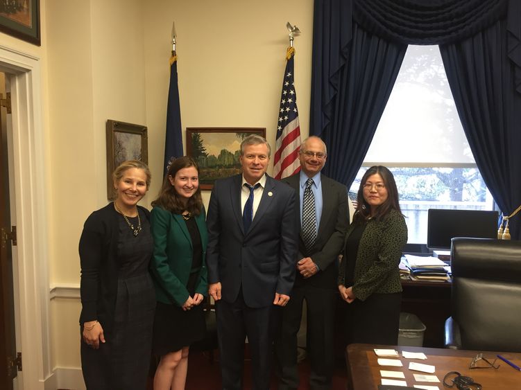 four people with congressman dent