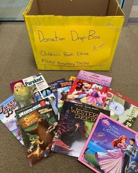 Donated children's books