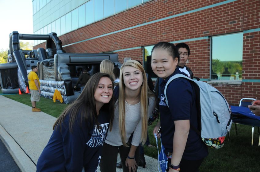 a group of women students