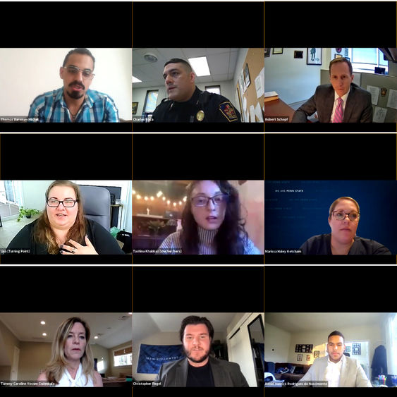 A screenshot of users participating in a Zoom discussion