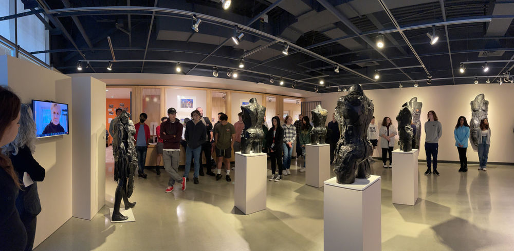 Students in gallery at PSU-LV