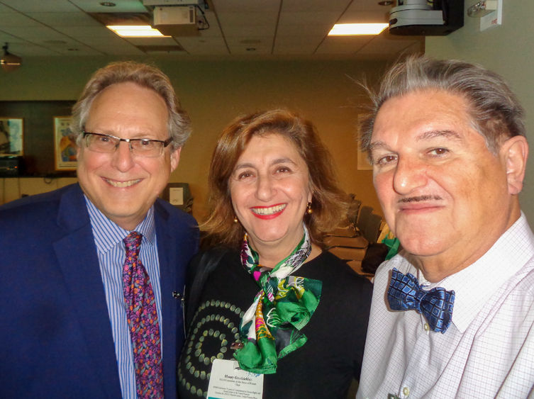 David Livert with Houry Geudelekian, Chair, NGO Committee on the Status of Women and Harold Takoosan, Professor of Psychology at Fordham University.