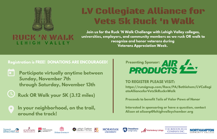 LV Collegiate Alliance for Vets Ruck 'n Walk 