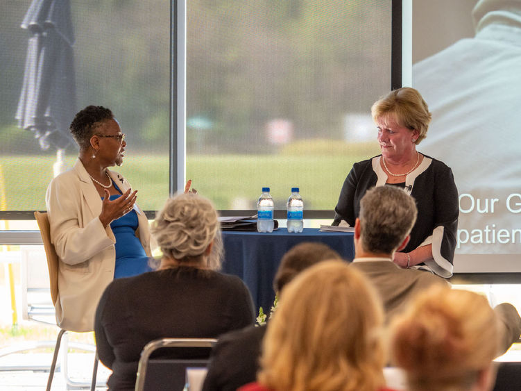 Speakers talk during Lehigh Valley LaunchBox event.