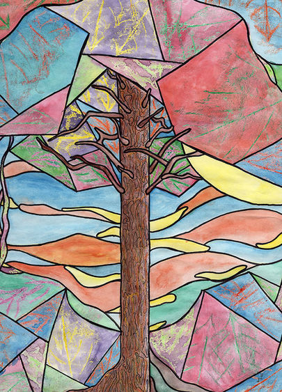 Artwork for student art exhibit
