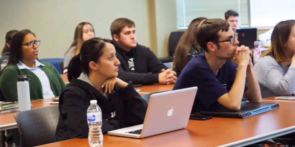 Students in a classroom