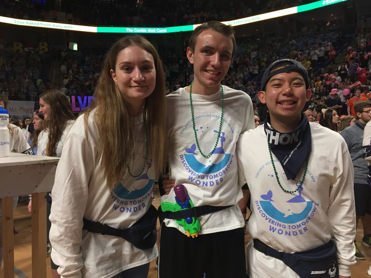 three dancers at THON